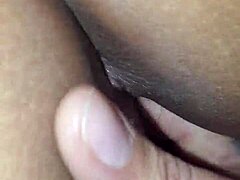 Latina with tattoo fingers herself to creampie. Masturbation in intimate setting.