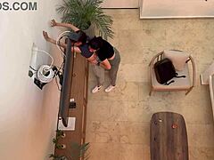 two colombian babes having fun on vacation