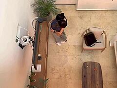 two colombian babes having fun on vacation