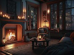 spreading christmas cheer with anime characters in cartoon