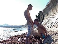 i have sex with strangers in a secluded place by the sea because i love extreme public sex