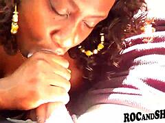 hardcore sex by ebony couple with anal and blowjob action