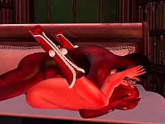 spreading christmas cheer with anime characters in cartoon