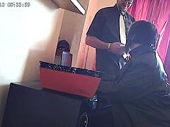 Office Sex Sucking the Boss's Cock Outdoor Creampie.