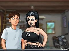 Summertime Saga - Biker Girl Getting Fucked On Her Motor Cycle - Riding Bike Sex