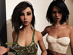 in intertwined 38, catching the receptionist taking it doggy from the coach in hentai style