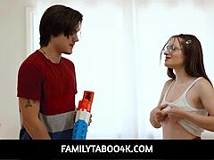 Familytaboo4k- stepmom sophia locke catches stepsiblings reese robbins and tyler cruise teasing each other