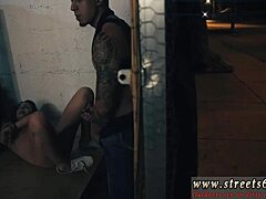 Teen with glasses solos in bad neighborhood after soiree