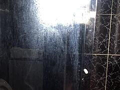 Young Guy Fucks Friend's Aunt in Bathroom with Blowjob and Tits