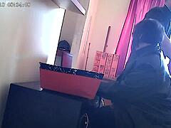 Office Sex Sucking the Boss's Cock Outdoor Creampie.