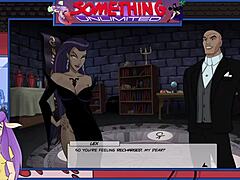 blonde anime girl with big tits gets cumshot on ass