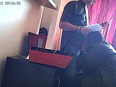 Office Sex Sucking the Boss's Cock Outdoor Creampie.