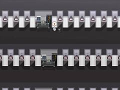 Room full of cum-covered women in hentai