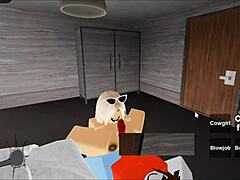 Banged Roblox Whore On The Floor With Group Sex And Blowjob.