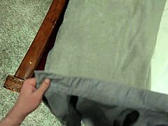 Dixie lynn gives step dad sloppy blowjob surprises him?