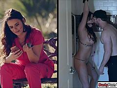 The Busty Nurse Gets Banged Hard In The Ass