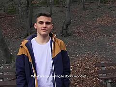 Czech Hunter 521 - európai twink melegezik pénzért kültéri