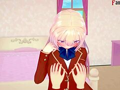 Watch Honami Ichinose Perform Blowjob And Footwork In This Provocative Hentai Scene.