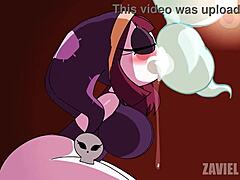 Pomni가 할로윈 딕 오어 트릿 액션 강렬하게 풀어내는 애니 헨타이 Zaviel과