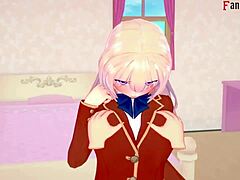 Watch Honami Ichinose Perform Blowjob And Footwork In This Provocative Hentai Scene.