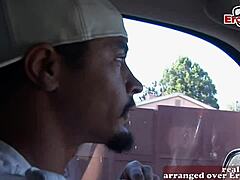 british brunette milf tries amateur scene with black guy