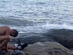 Wild beach party with raw sex and huge cocks