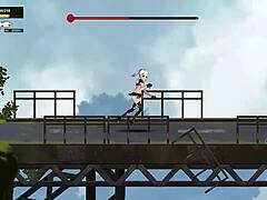 몬스터 자지가 빅 티츠를 지배하는 애니 게임 사정 씬