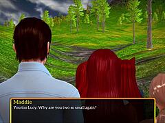 In my new family 370, the redhead hentai girl has big tits and ass 😍