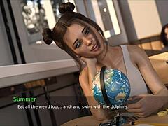 Redhead with big tits in 3D porn