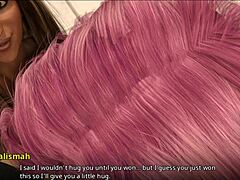 wvm 123 three girls try to knock john off his feet.