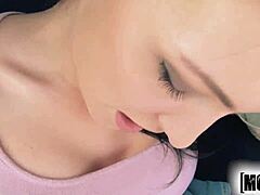 mofos com belle claire stranded teen gets cumshot on natural tits