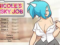 Nicole in risky job hentai game episode four