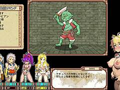 playing hentai game with succubus harem 😏