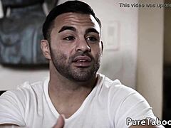 Busty Milf Rides Cock in Taboo Threeway