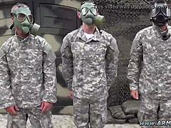 exploring gay bear suit sex for the first time at glory hole