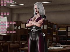 cowgirl rides monster cock in librarian ep 6