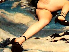 Sexy wife engages in solo masturbation at home