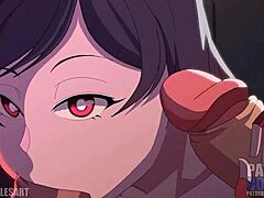 อนิเมชั่น 2D โป๊ร์นเข้มข้นผสมเสียงเอฟเฟกต์