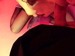 Petite tranny gets bareback facial from redhead shemale POV 🔥💦