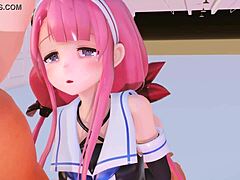 this 3d porn has intense pussy torture leading to creampie 😈