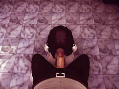 Asian teen enjoys quick 3d sex on space station in uncensored anime hentai.