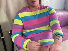 Horny college guy jacks off?