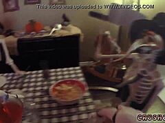 Step mom starts seducing her ally's step daughter while feeling so sexy