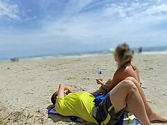 I cum again from handjob in public with big cock!