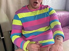 Horny college guy jacks off?