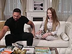 naughty teen nata ocean seduces tutor for pussy slamming and licking