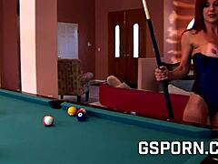 Watch that sexy busty redhead's ass get fucked hard by a big black cock?