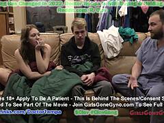 Gravid Nova Maverick onanerer med sexlegetøj i Florida læge kontor gyno undersøgelse