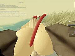 77 roblox porn with big ass blonde in missionary and doggystyle wet sex.