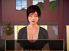 in my new family, big tits dominate this anime hentai